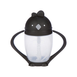 Black weighted straw sippy cup