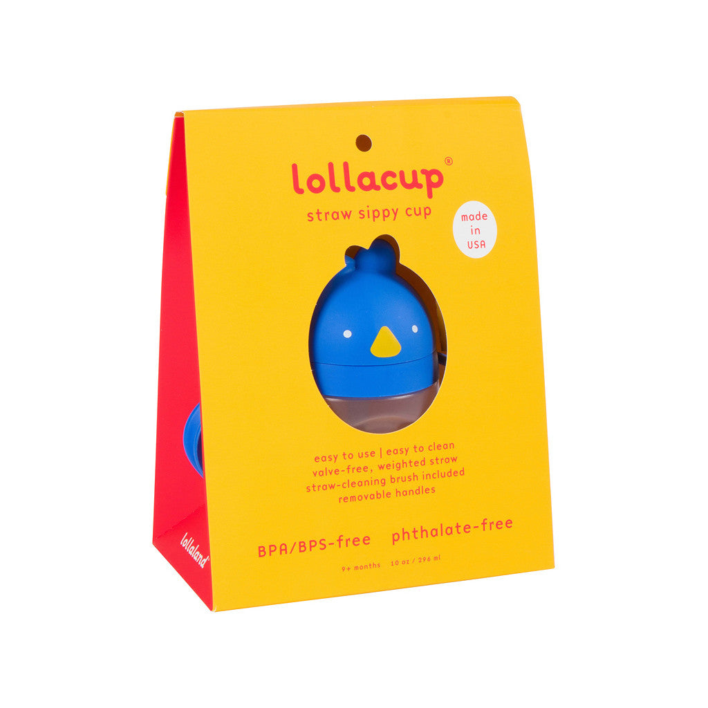 Lollacup Straw Sippy Cup - Brave Blue