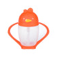 Orange Sippy Cup with Weighted Straw